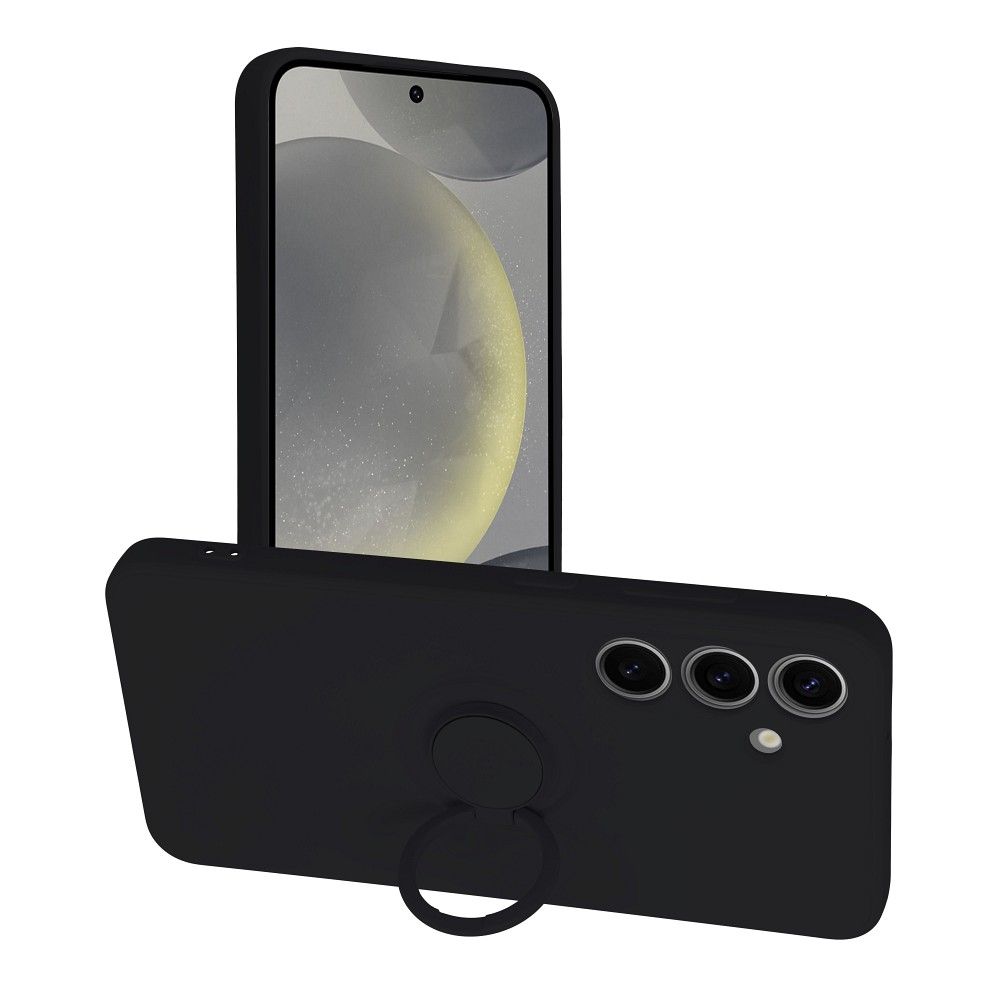 SILIKONA GREDZENS viedtālruņa apvalks SAMSUNG S24 melns