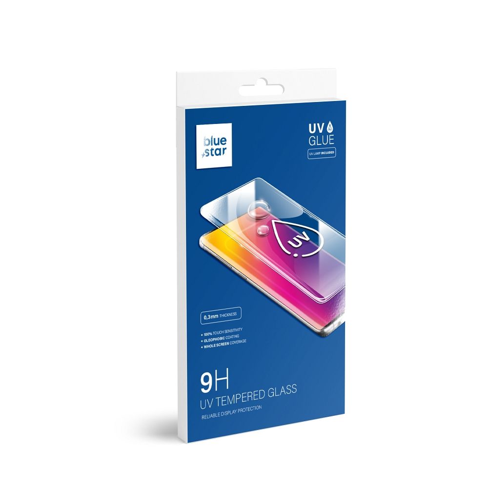 UV Blue Star rūdītais stikls 9H – SAMSUNG Galaxy S23 Ultra