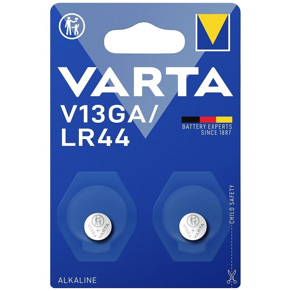 VARTA alkalīnā baterija V13GA (Type LR44) 2 gab.