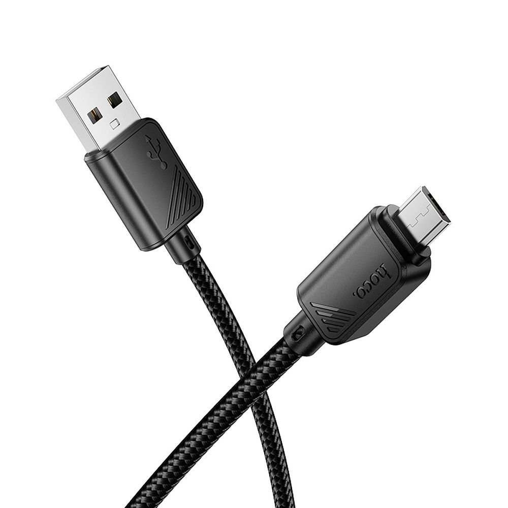 Kabelis USB A uz Micro USB Hoco 2,4A 1 m X113 melns