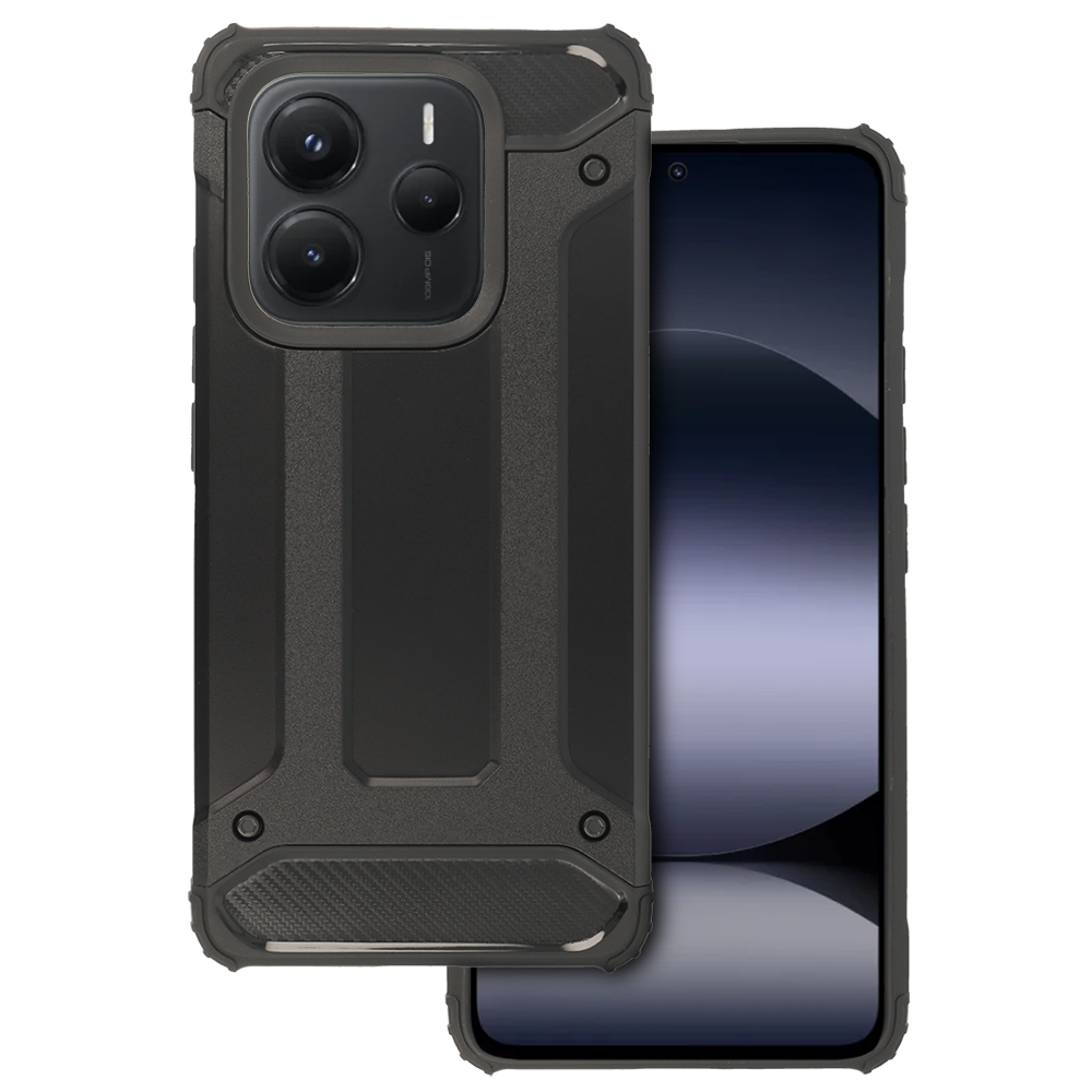 Viedtālruņa apvalks no oglekļa šķiedras (m) melns (m) paredzēts XIAOMI Redmi Note 14 5G