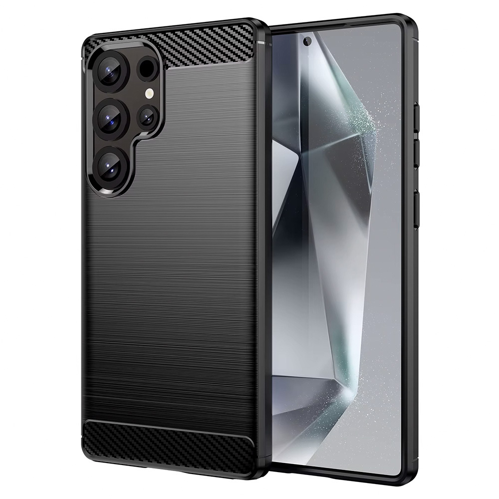 Ogļu apvalks Samsung Galaxy S23 Ultra melns