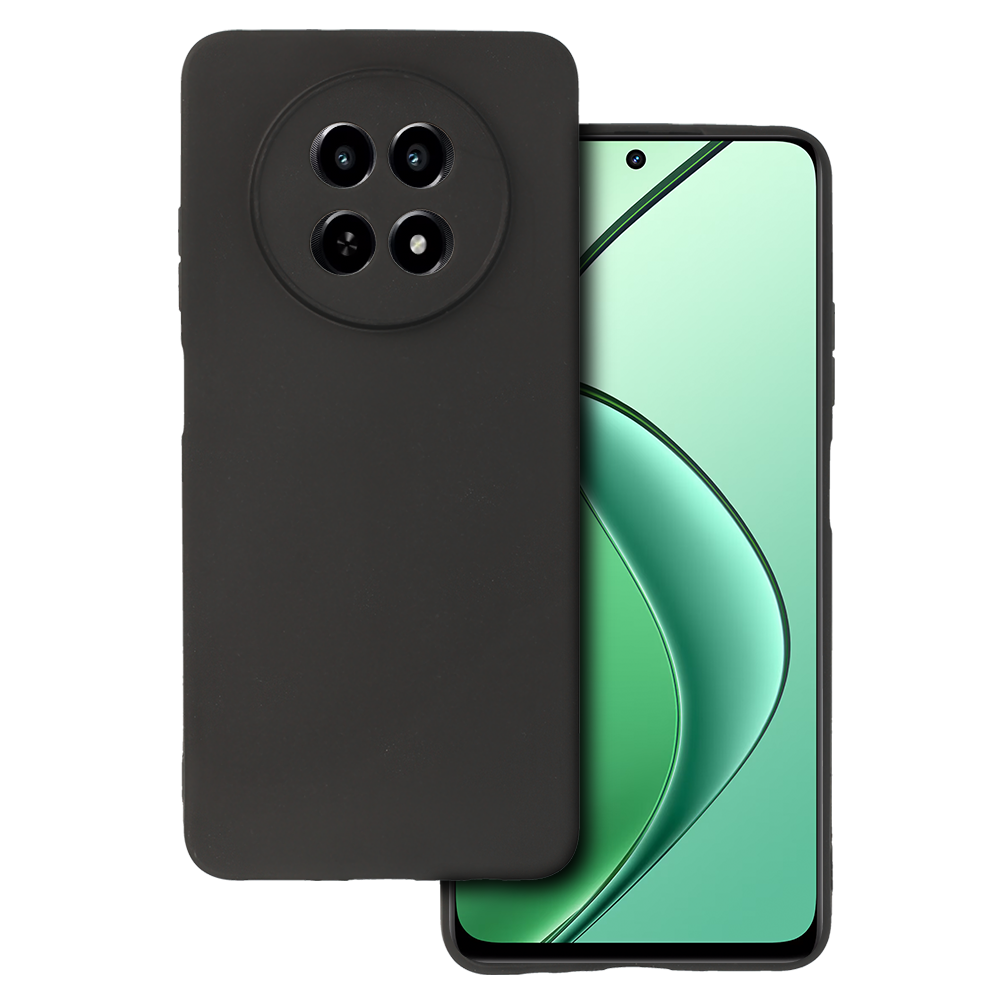 Matēts aizmugurējais viedtālruņa apvalks REALME 12X melns