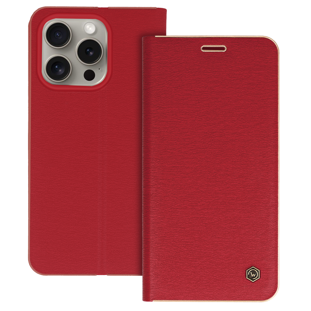 Wonder rāmja apvalks Iphone 15 Pro sarkans