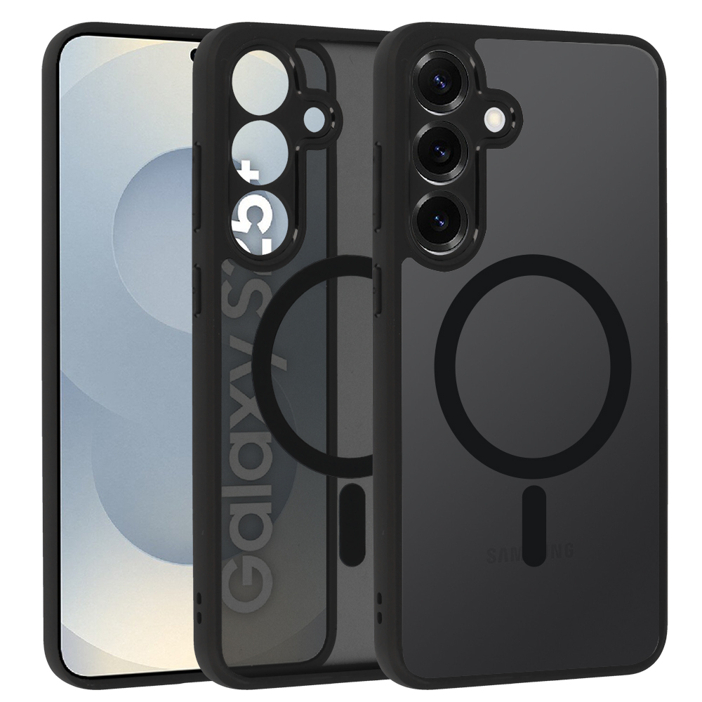 Pilnīgi matēts magnētiskais apvalks SAMSUNG GALAXY S25 Plus melns