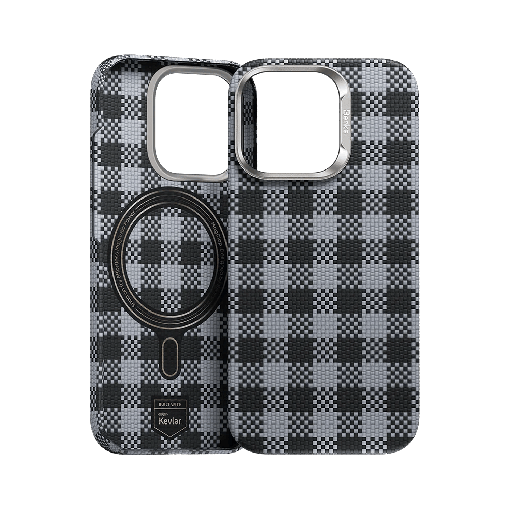 Benks Magnētiskais Armor Vichy Kevlar Viedtālruņa apvalks (BF62) iPhone 15 Pro Max melns