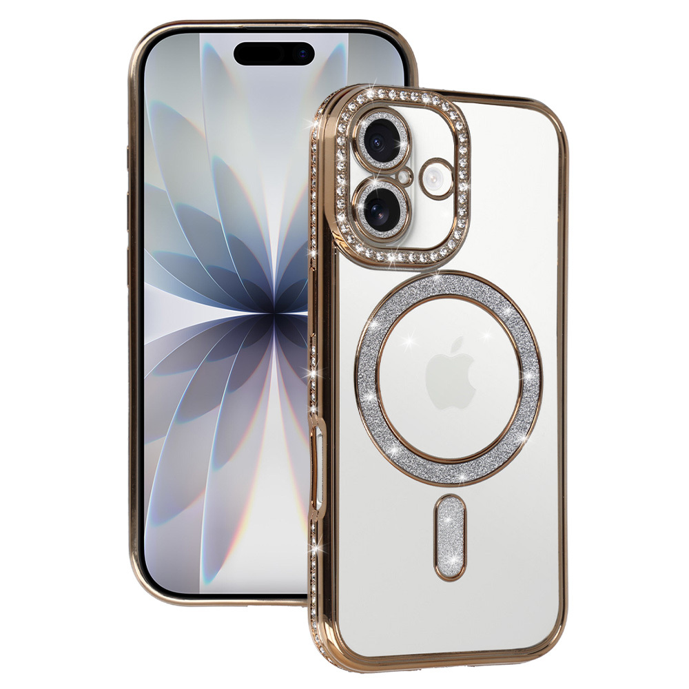 Bling Magsafe zeltains viedtālruņa apvalks iPhone 17