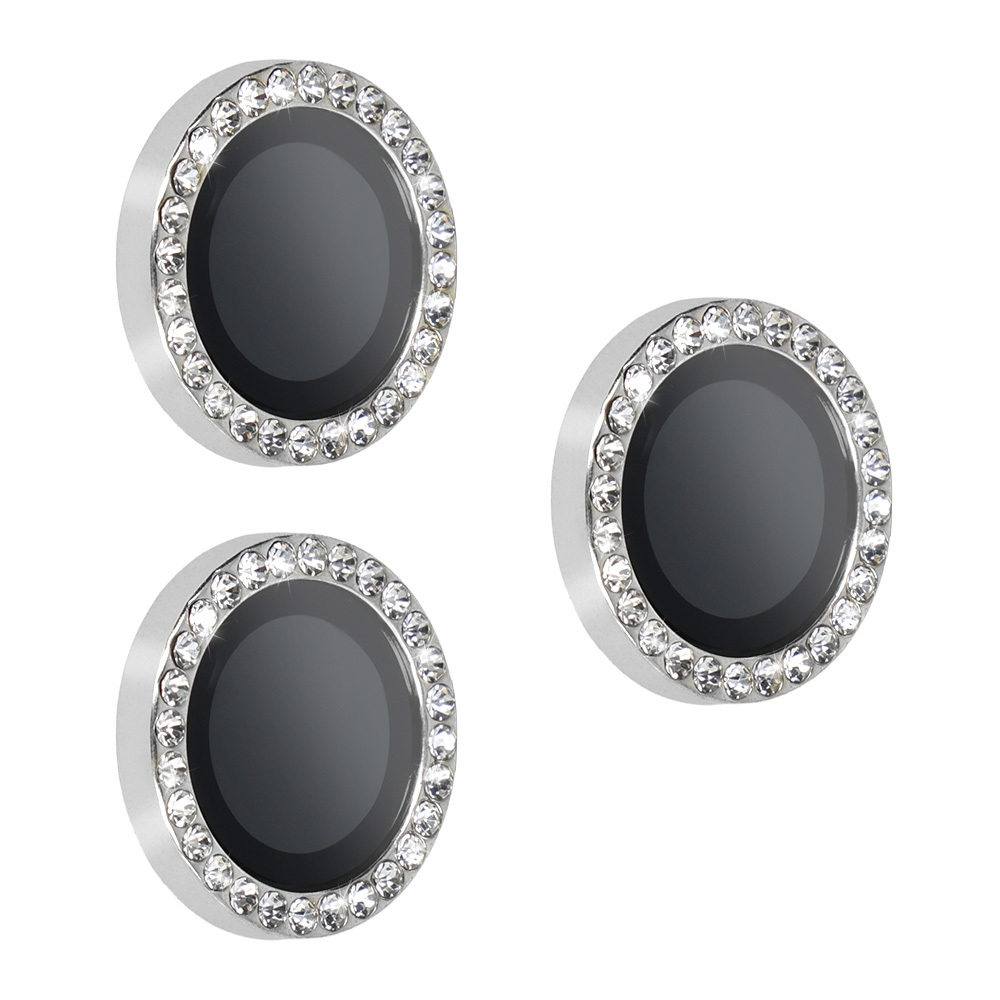 Temperētais stikls HARD DIAMOND kamerai (objektīvam) iPhone 17 Pro/17 Pro Max – sudraba krāsas, 3 gab.