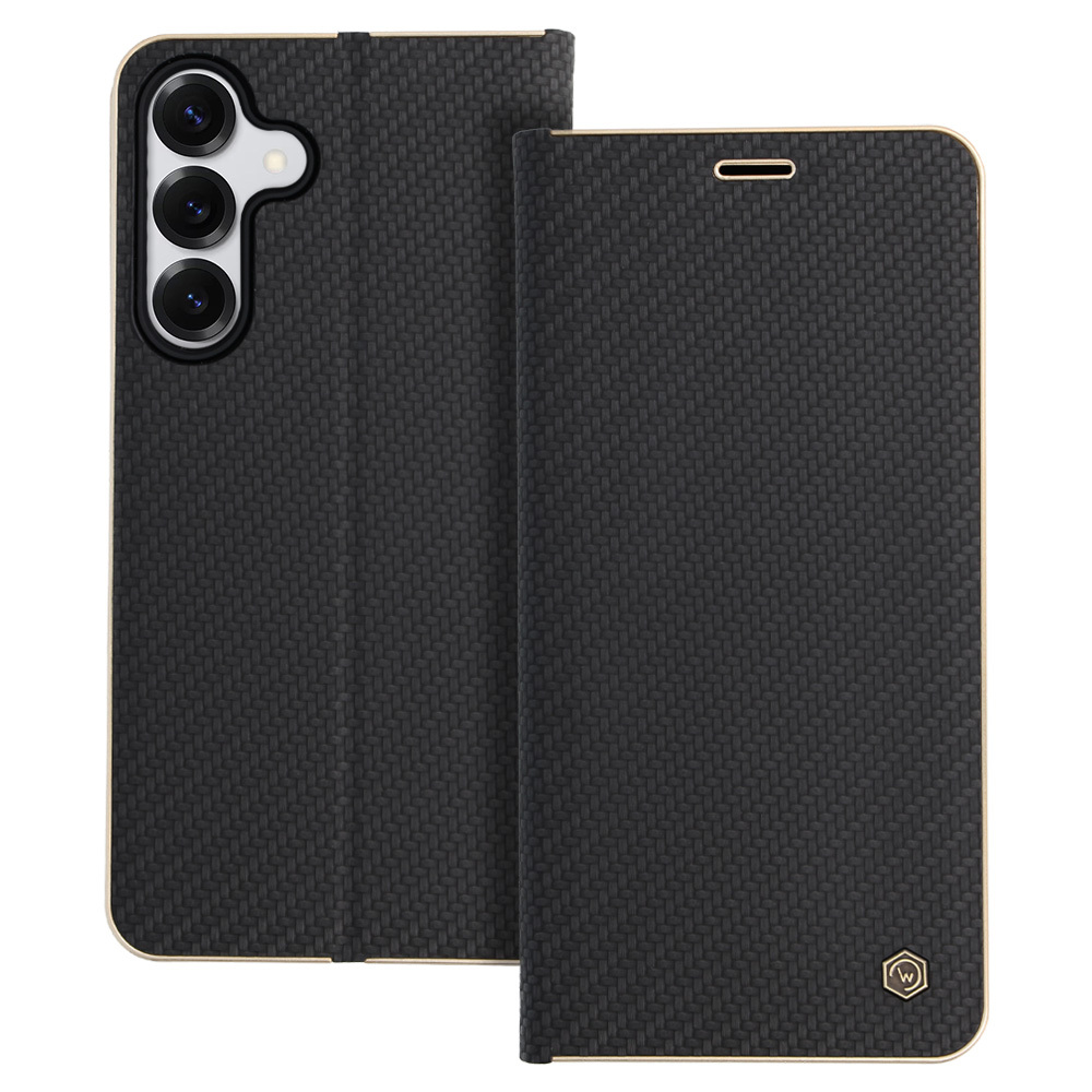 Wonder Frame Carbon Viedtālruņa apvalks Samsung Galaxy S25 FE melns