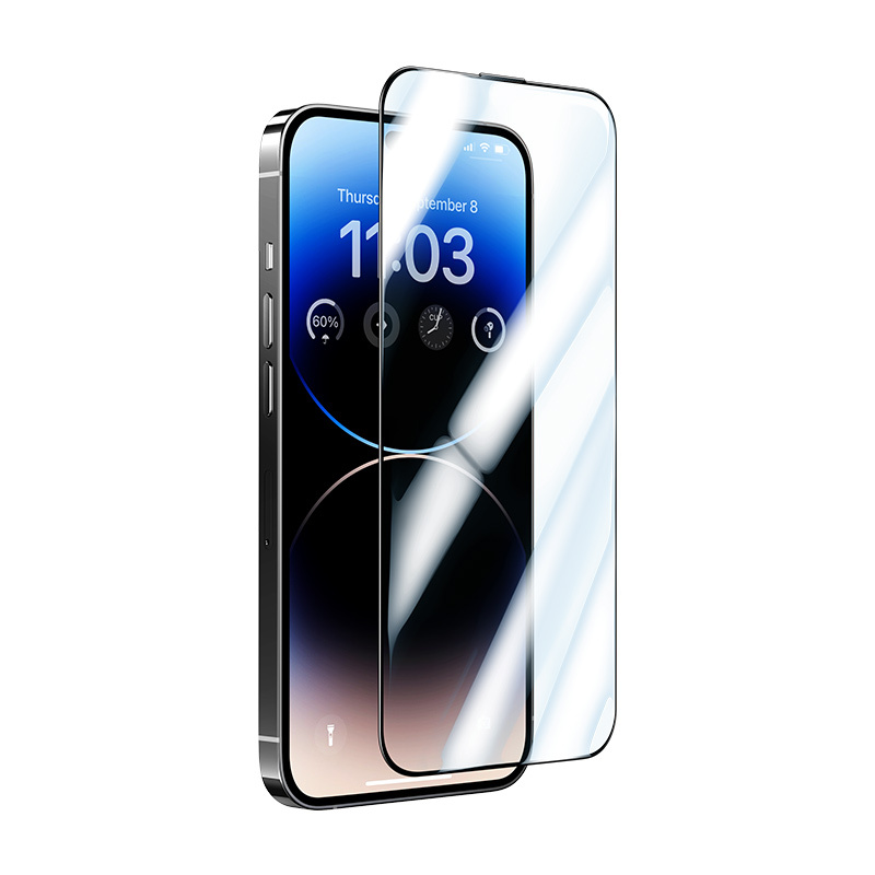 Benks Rūdīts stikls Glass Warrior Safīra Pārklājums (FC58) Iphone 14 Pro Max melns