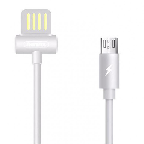 REMAX kabelis Waist Drum RC-082m - USB uz Micro USB - balts