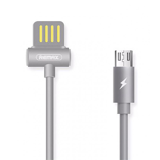 REMAX kabelis Waist Drum RC-082m - USB uz Micro USB - pelēks