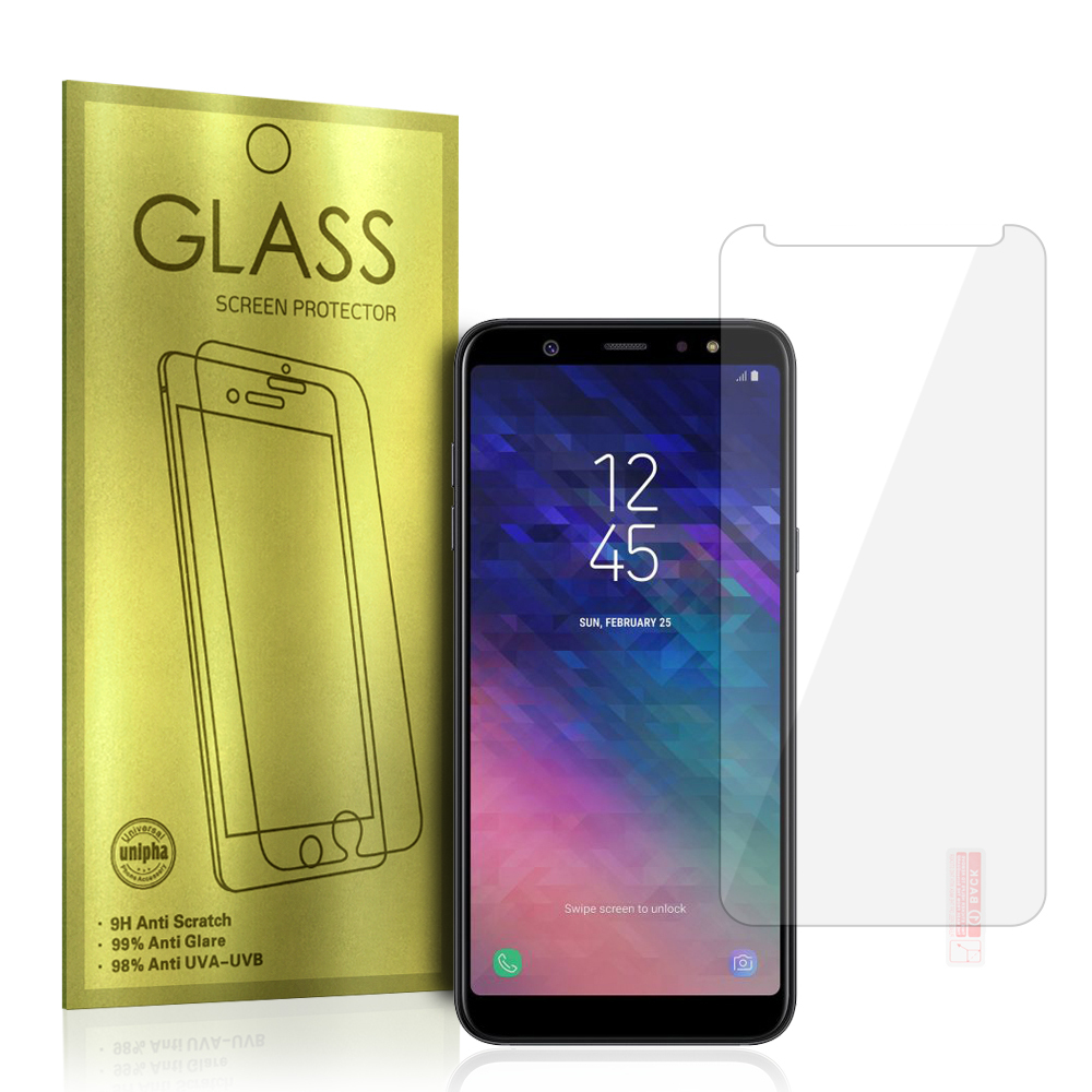 Aizsargstikls zelta krāsas SAMSUNG GALAXY A6 (2018)