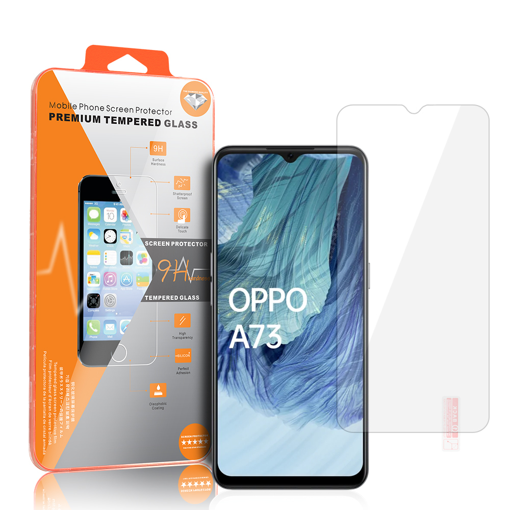 Aizsargstikls oranžs priekš OPPO A73 2020