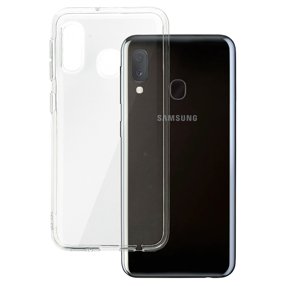Aizmugures apvalks 2 mm Perfect SAMSUNG GALAXY A20E caurspīdīgs