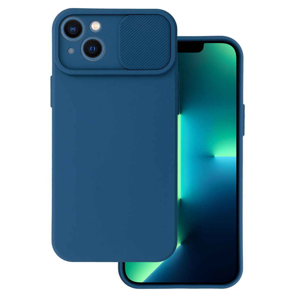 Camshield Soft viedtālruņa apvalks Iphone 14 Plus - tumši zila