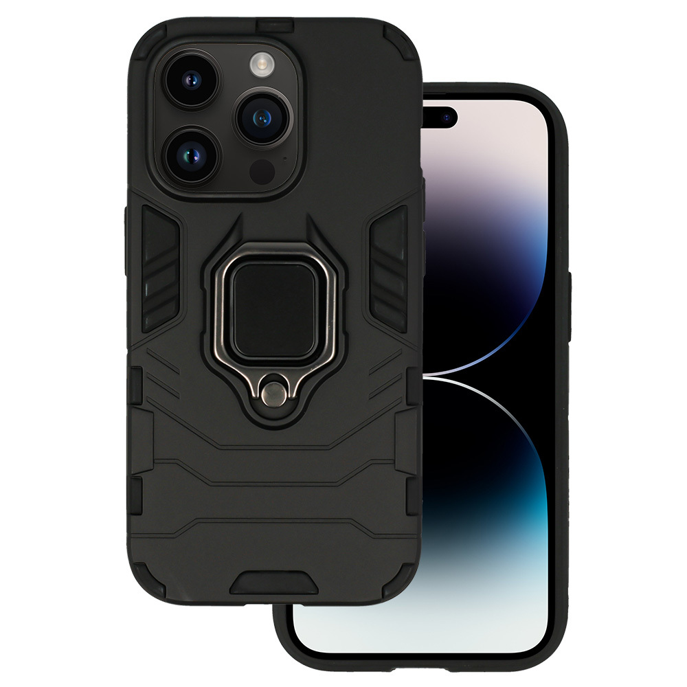 Ring Armor viedtālruņa apvalks iPhone 14 Pro Max - melns