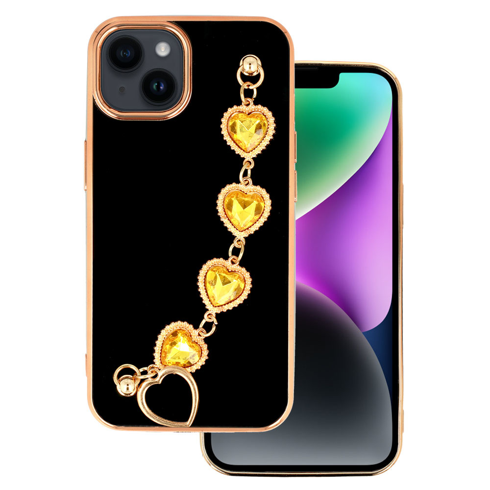 Moderns viedtālruņa apvalks Iphone 14 Plus dizains 2 melna