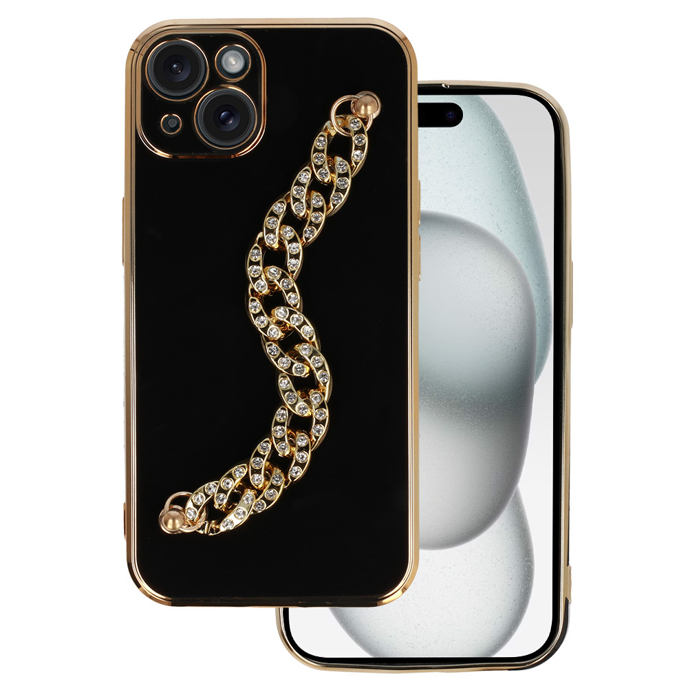 Moderns viedtālruņa apvalks Iphone 13 dizains 4 melna