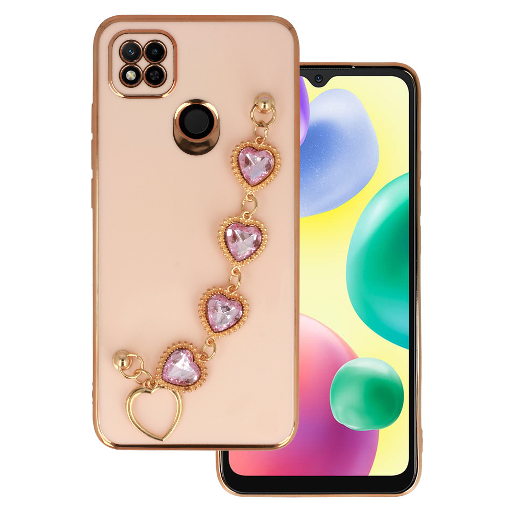 Trend viedtālruņa apvalks Xiaomi Redmi 10A dizains 2 gaiši rozā