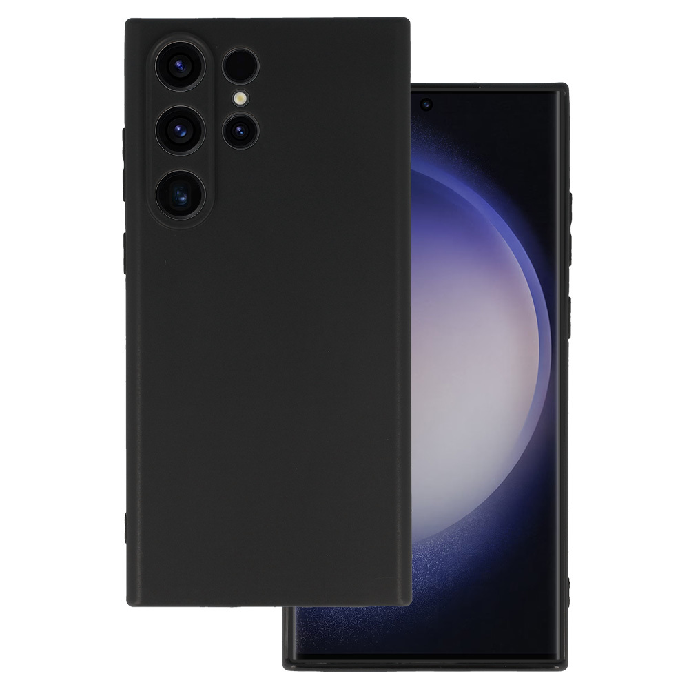 Aizmugurējais viedtālruņa apvalks MATT SAMSUNG GALAXY S23 ULTRA melns