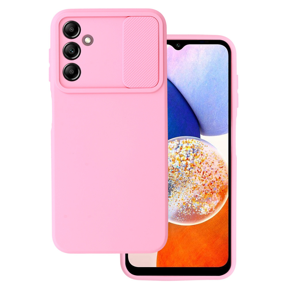 Camshield Soft viedtālruņa apvalks Samsung Galaxy A14 4G/5G - gaiši rozā