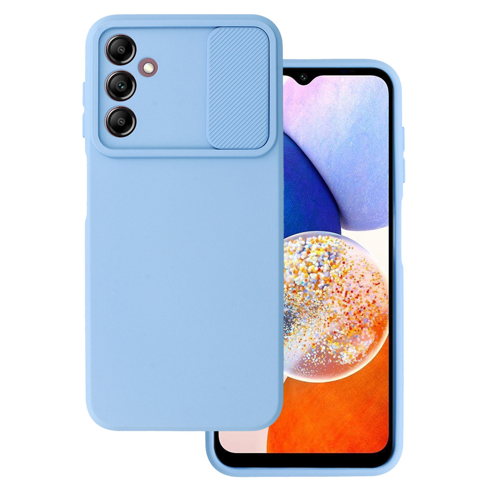 Camshield Mīksts viedtālruņa apvalks Samsung Galaxy A14 4G/5G - gaiši zils