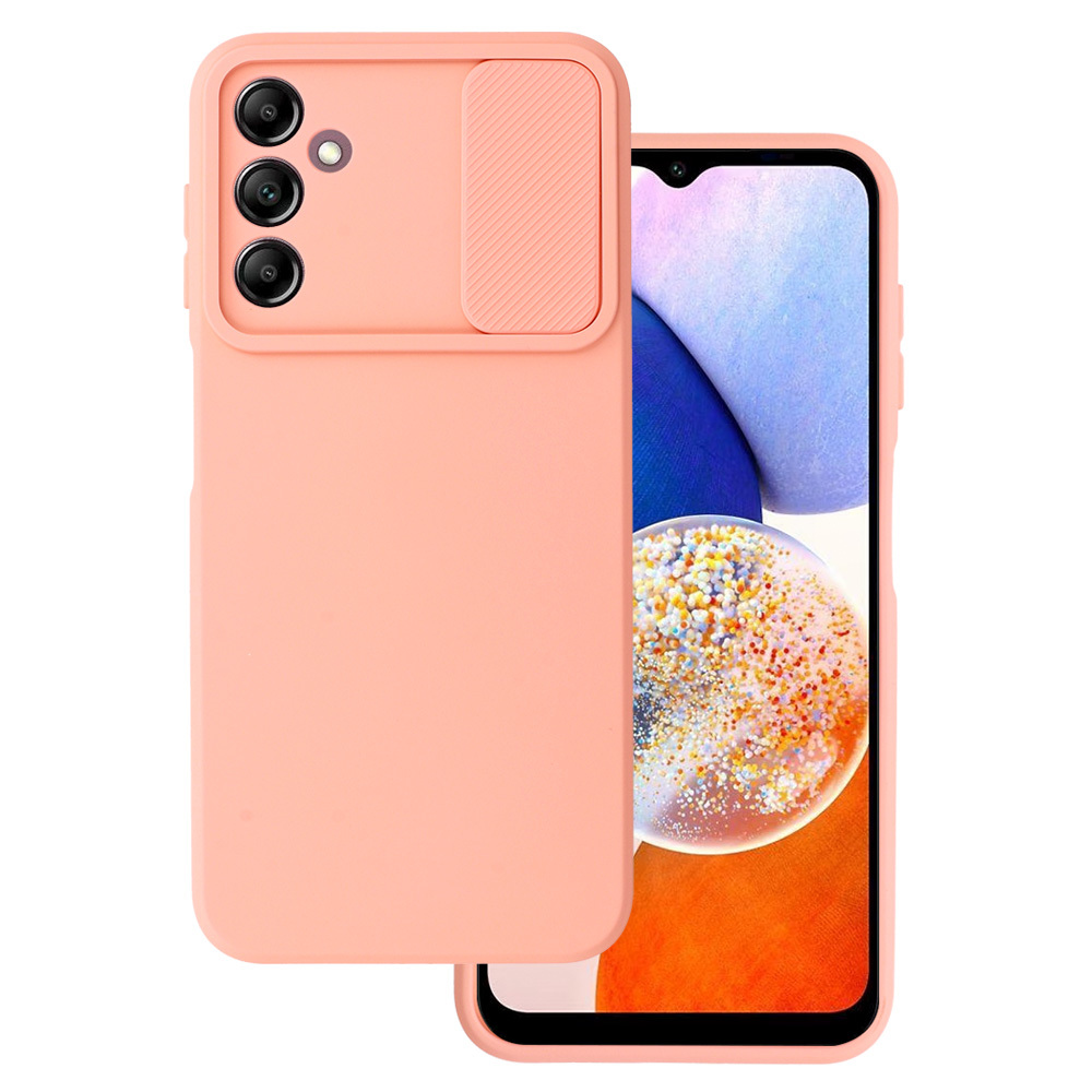 Camshield Mīksts viedtālruņa apvalks Samsung Galaxy A14 4G/5G - rozais