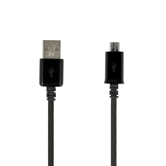 Kabelis USB uz Micro USB melns (ātrā uzlāde)