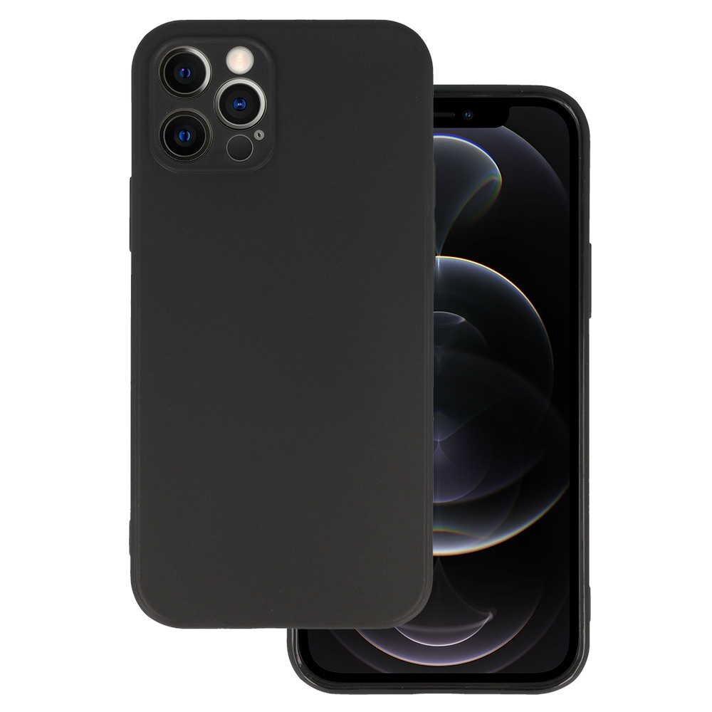 MATT aizmugures viedtālruņa apvalks Iphone 12 Pro melns