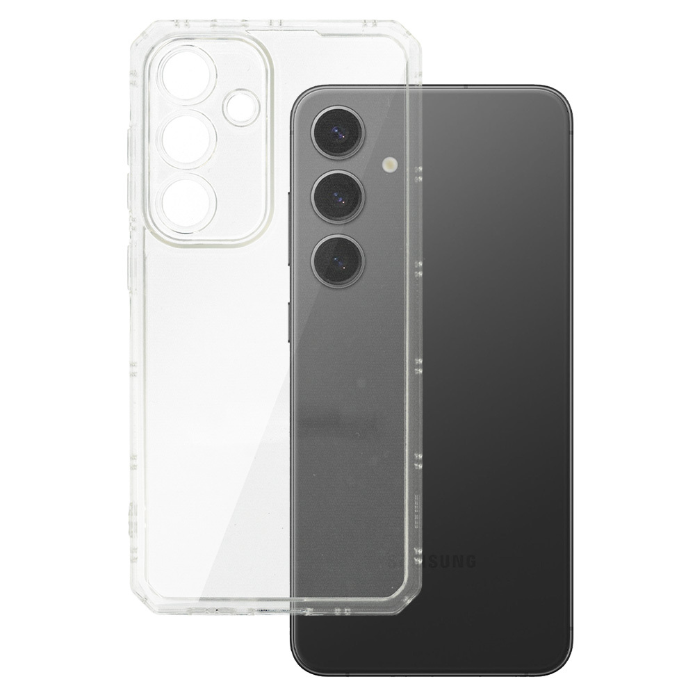 Viedtālruņa apvalks izturīgs pret šokiem Samsung Galaxy S24 caurspīdīgs