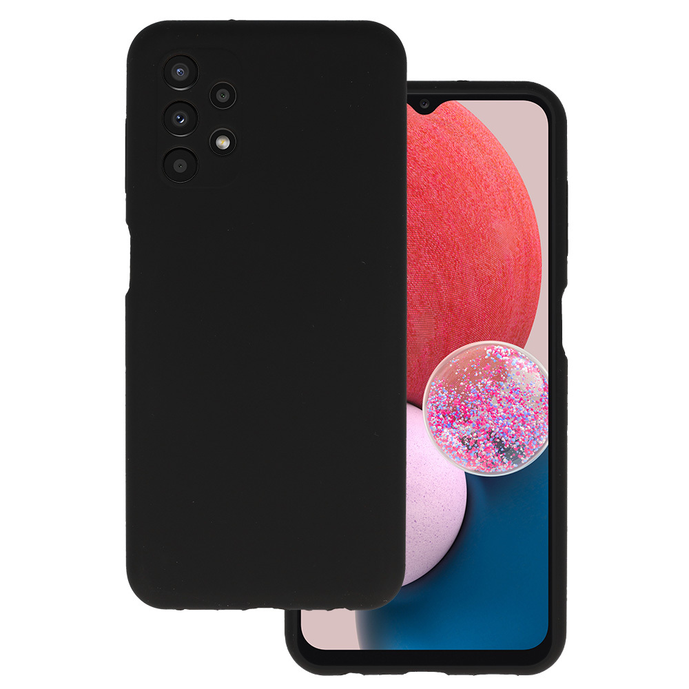 Silicone Lite melns viedtālruņa apvalksSamsung Galaxy A13 4G