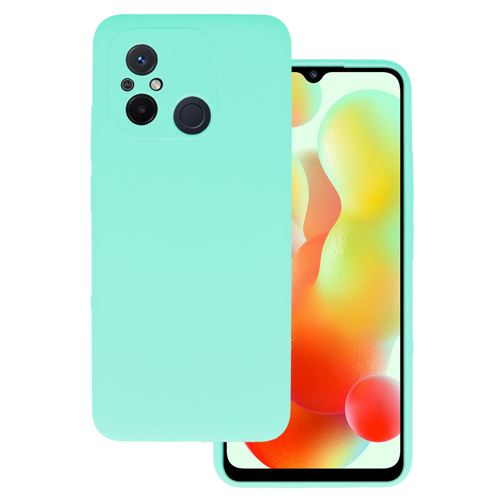 Viedtālruņa apvalks no silikona viegls Xiaomi Redmi 12C/11A - mentola zaļais (m)
