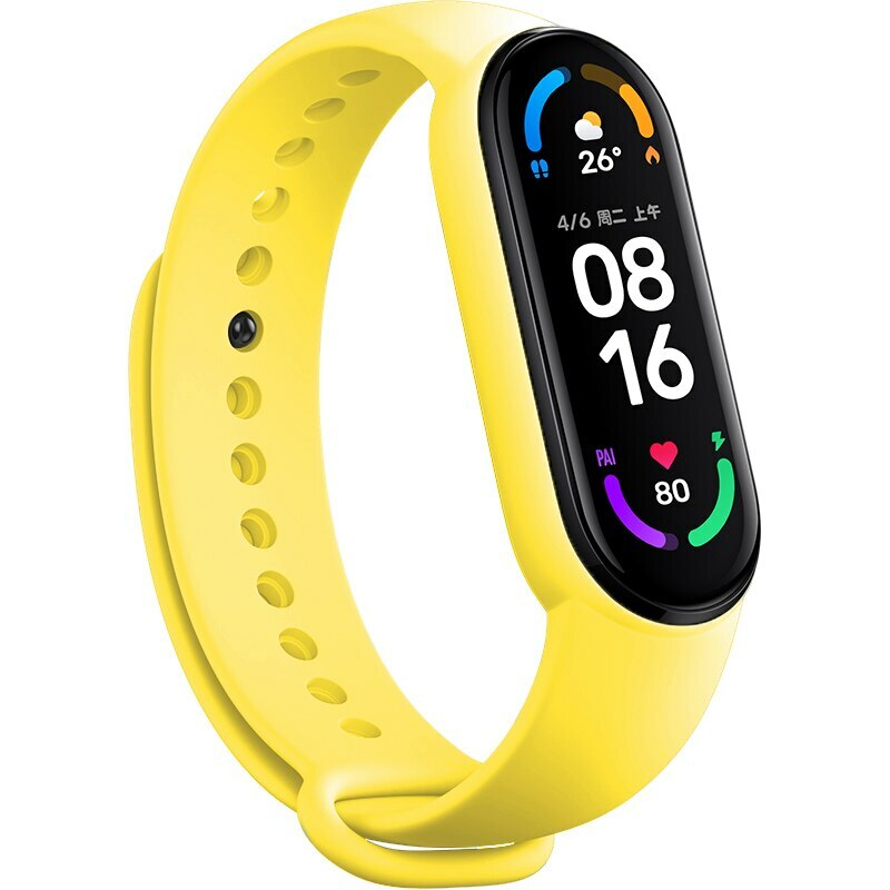 Siksna Xiaomi Mi Band 5/6/7 dzeltenā