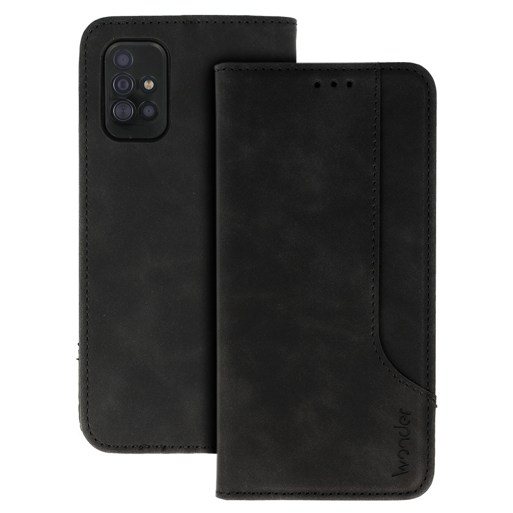 Viedtālruņa apvalks Wonder Prime SAMSUNG GALAXY A51 melns