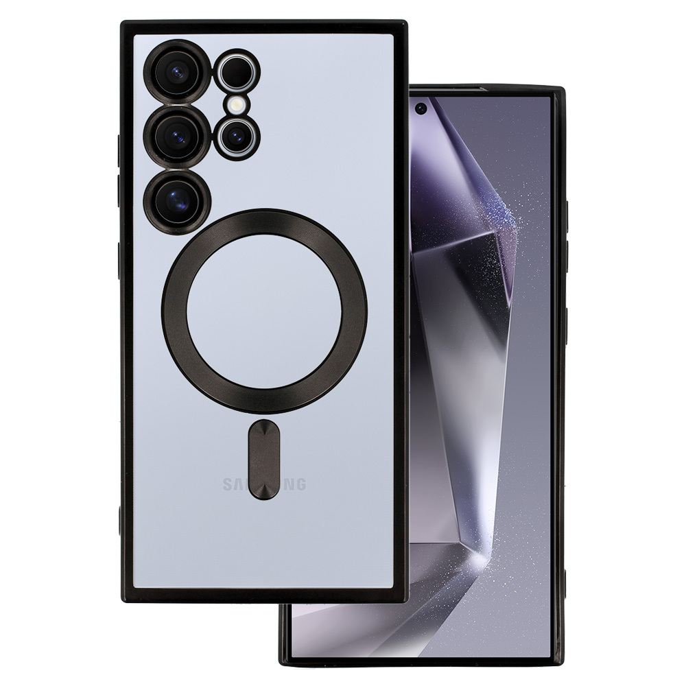 Viedtālruņa apvalks Magnētiskais melns Samsung Galaxy S24