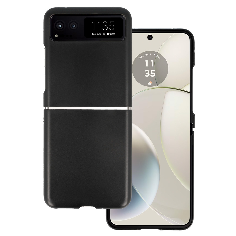 Aizmugurējais viedtālruņa apvalks MATT MOTOROLA RAZR 40 5G melns