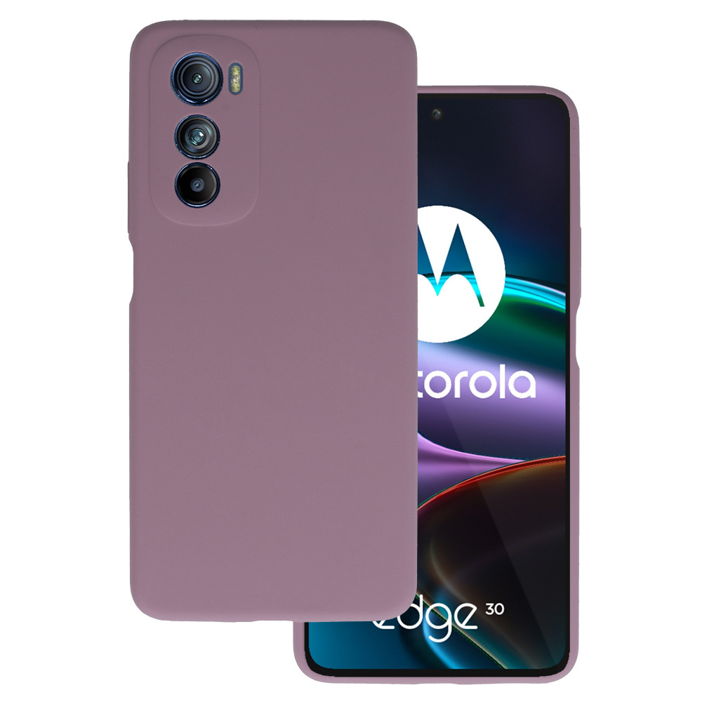 Viedtālruņa apvalks no silikona Lite Motorola Edge 30 pelēks