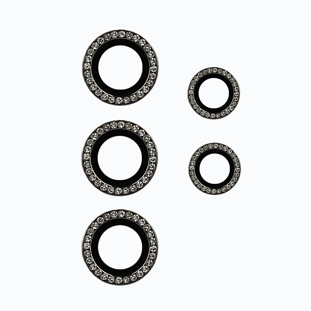 Rūdītais stikls HARD DIAMOND kamerai (LENS) Samsung Galaxy S24 Ultra melns (5 gab. lēcas)