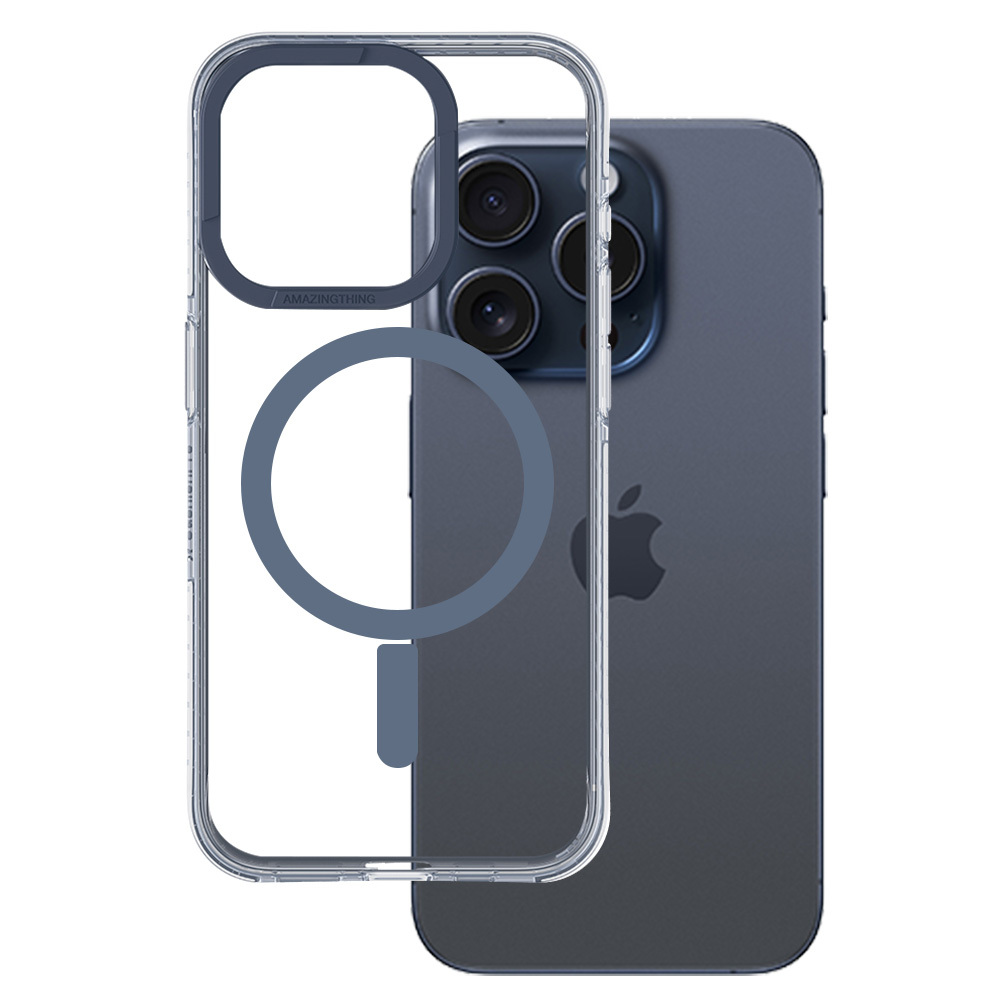 Amazing Thing Titan Pro Magnētiskais apvalks MagSafe 10FT IP156.7PTMBU iPhone 15 Pro Max zilais