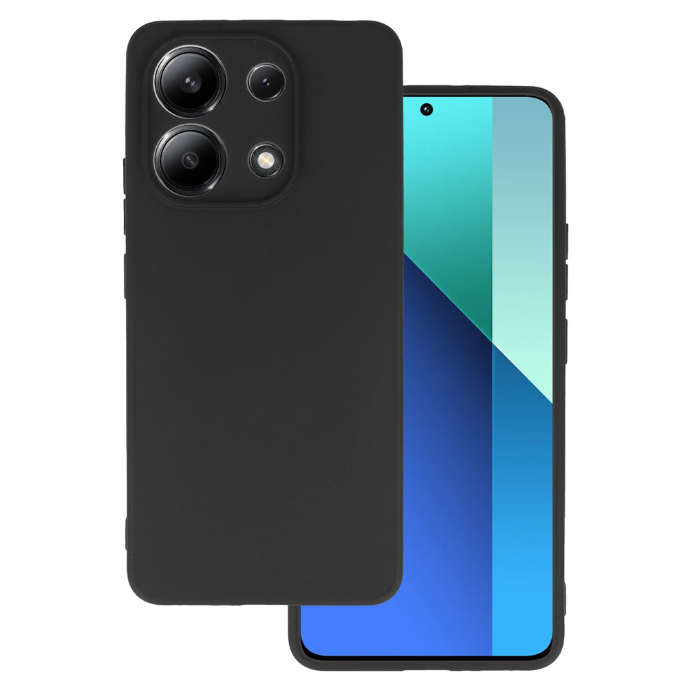 Aizmugures apvalks MATĒTS XIAOMI REDMI NOTE 13 4G melns