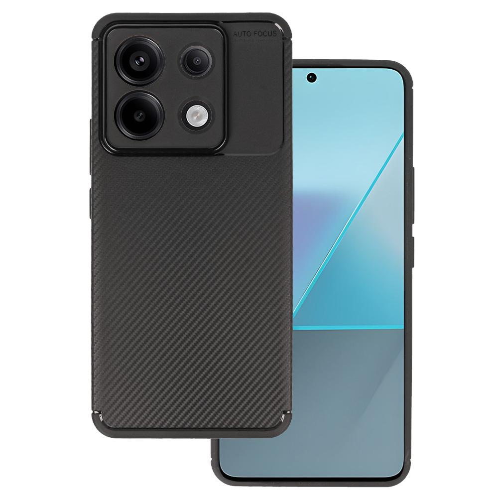 Tel Protect Carbon Elite viedtālruņa apvalks Xiaomi Redmi Note 13 Pro 5G melns