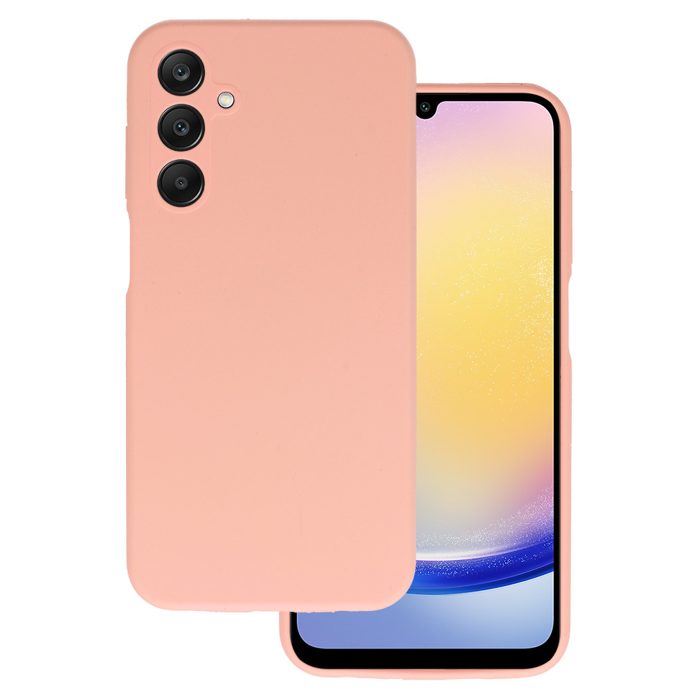 Silicone Lite viedtālruņa apvalks Samsung Galaxy A25 5G persikains