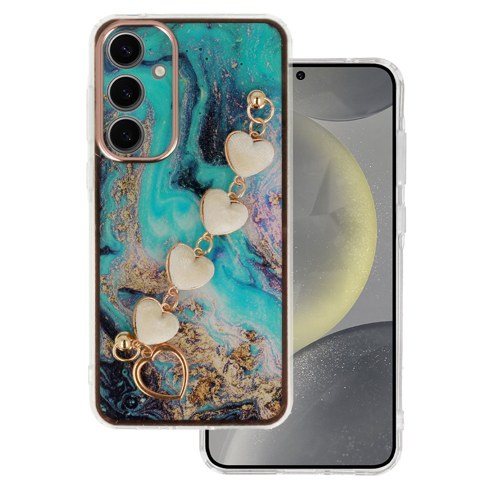 Viedtālruņa apvalks Trend Case Samsung Galaxy S24 dizaina 6 zils