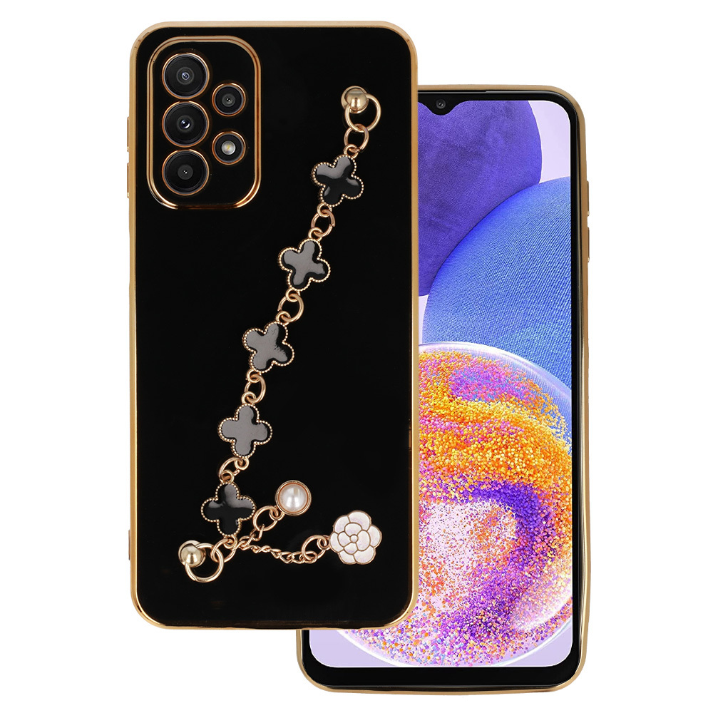 Viedtālruņa apvalks Samsung Galaxy A23 4G/5G dizains 3 melns