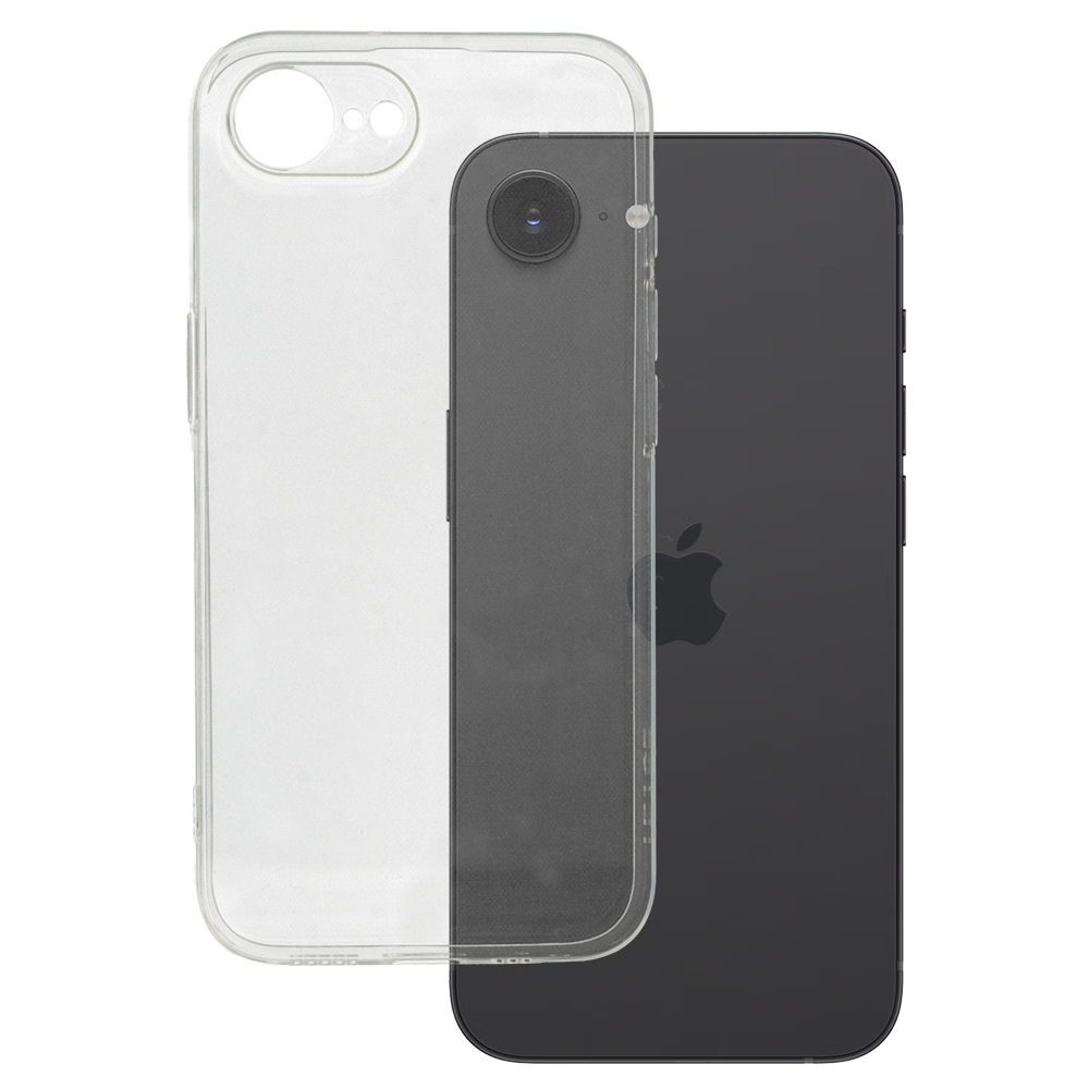 Īpaši plāns 1mm viedtālruņa apvalks Iphone 16e caurspīdīgs