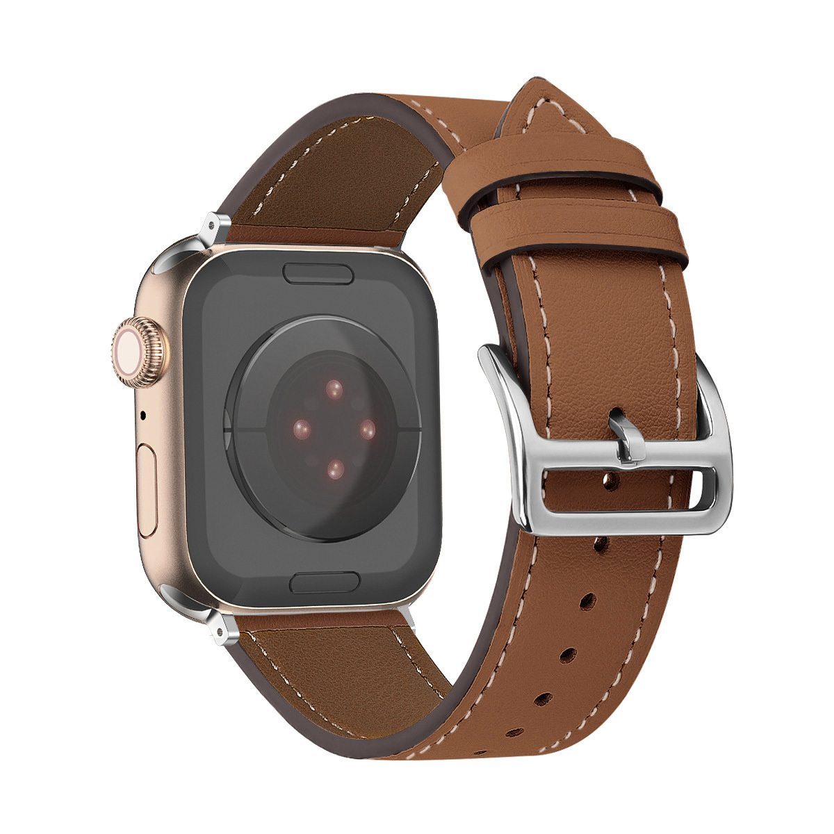 Ādas cilpa Apple Watch 38/40/41 dizaina 1 brūna