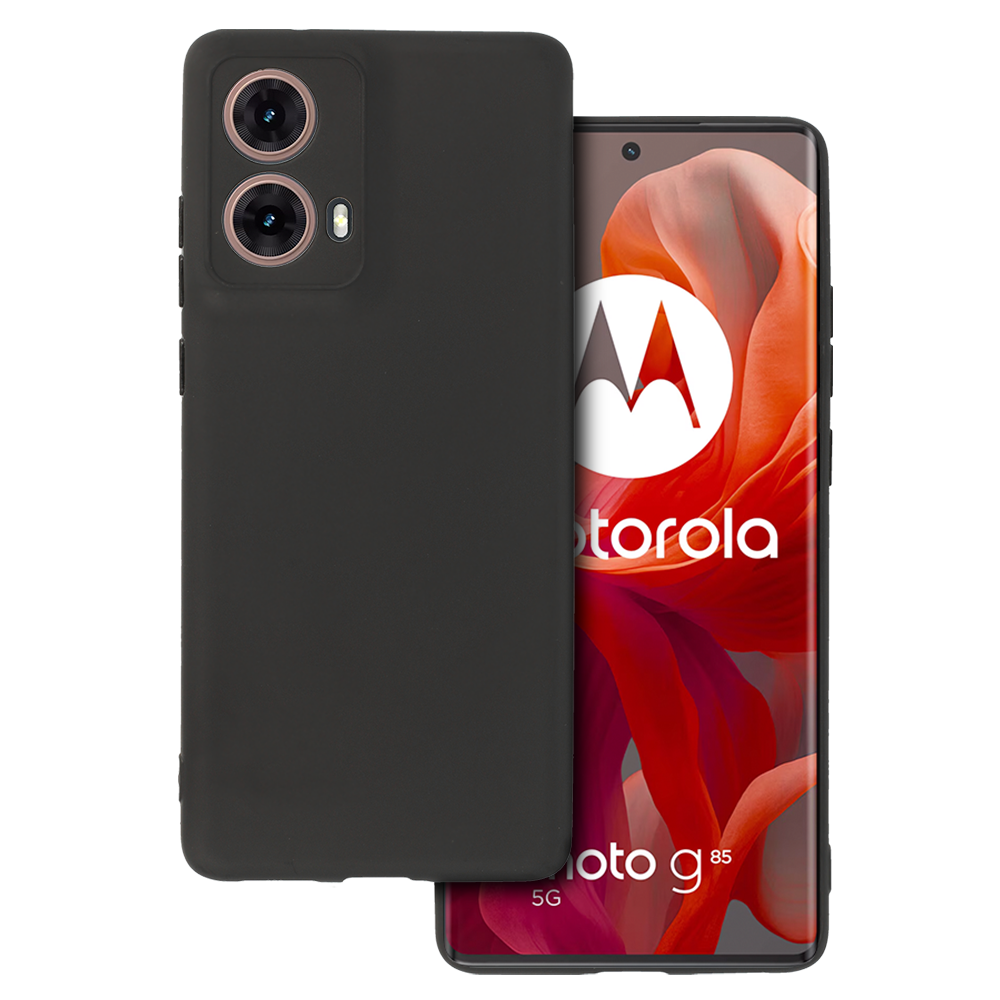 Aizmugurējais apvalks MATT Motorola Moto G85 5G melns