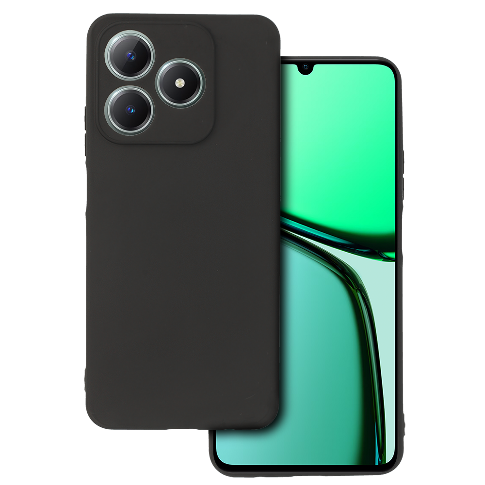 Aizmugurējais apvalks MATT Realme C61/C63 melns