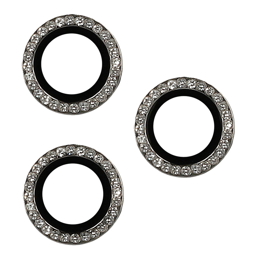 Aizsargstikls CIETĀS DIAMOND kamerai (OBJEKTĪVS) Iphone 16 Pro/16 Pro Max pelēks (3 objektīvi)